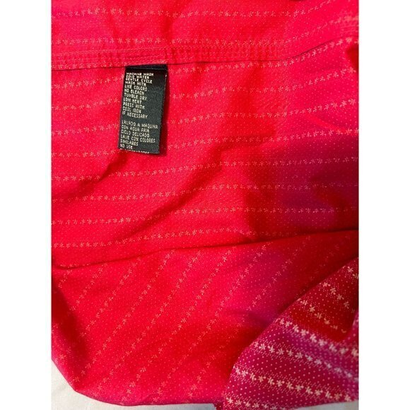 Ralph‎ Lauren Red Collared Long Sleeved Polka Dot Button Down Shirt 1X - Picture 9 of 10